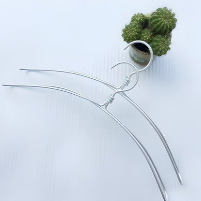 WARDÉX Wide Aluminum Clothes Hanger Set