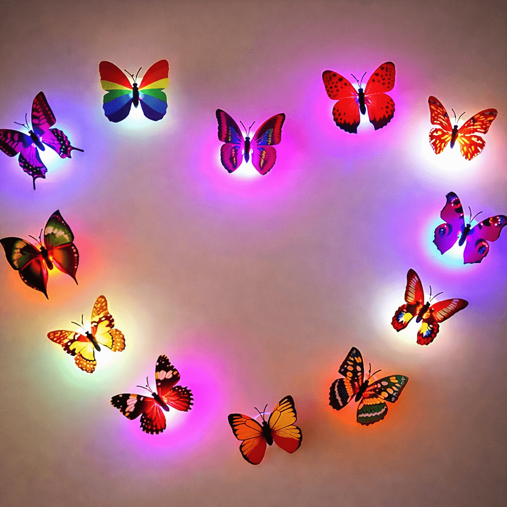 MAGICFLUTTER 3D LED Butterfly Wall Sticker