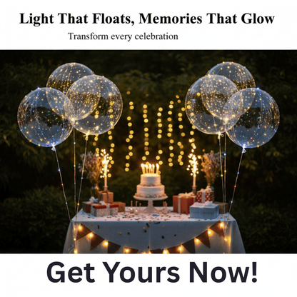GLOWFEST Reusable LED Party Balloons