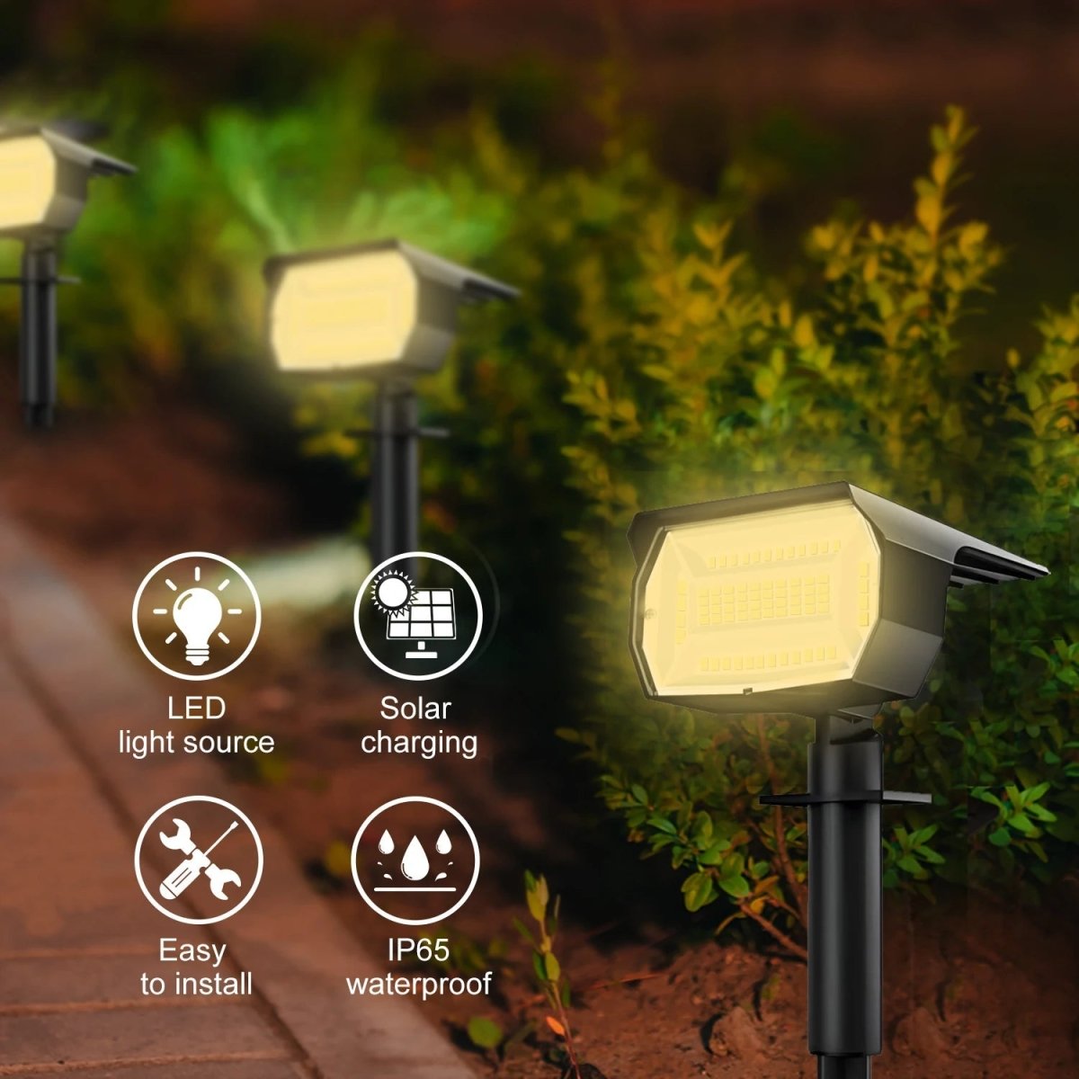 SONNENSPOT Solar-powered Landscape Spotlights
