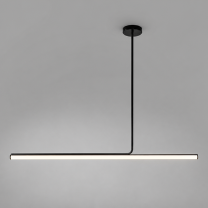 Minimalist Metal LED Long Tube Pendant Light