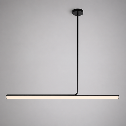 Minimalist Metal LED Long Tube Pendant Light