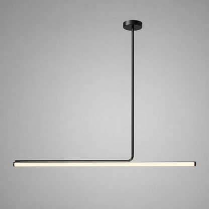 Minimalist Metal LED Long Tube Pendant Light
