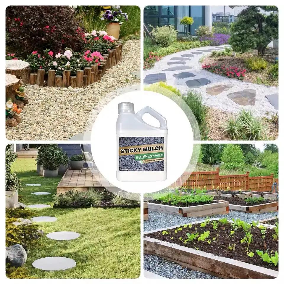 Sticky Mulch Landscape Adhesive, 500g, Rain-Resistant