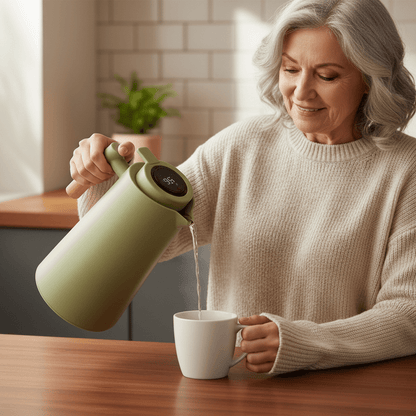 TEMPLUX Digital Thermos Flask Kitchen Space Saving