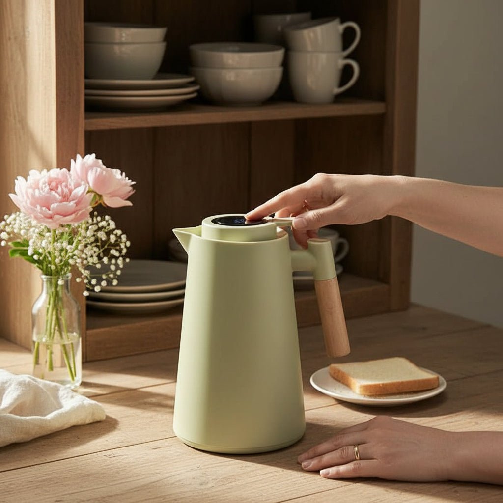TEMPLUX Digital Thermos Flask Kitchen Space Saving