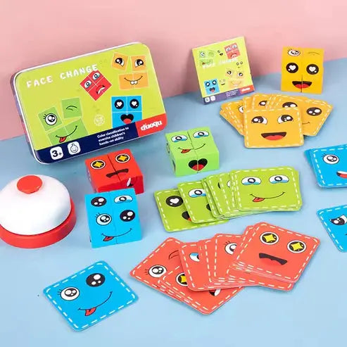 Wooden Building Blocks Learning Toy, Ages 3+