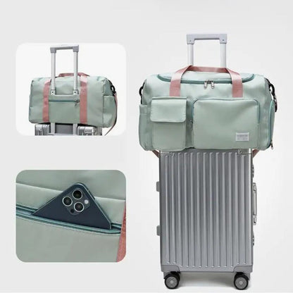 Sports Duffle Travel Bag with Shoe Compartment