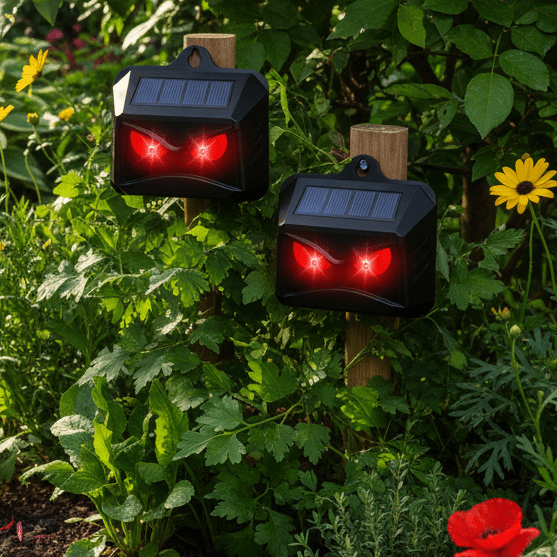ECOREPEL Solar Ultrasonic Animal Repellent Set