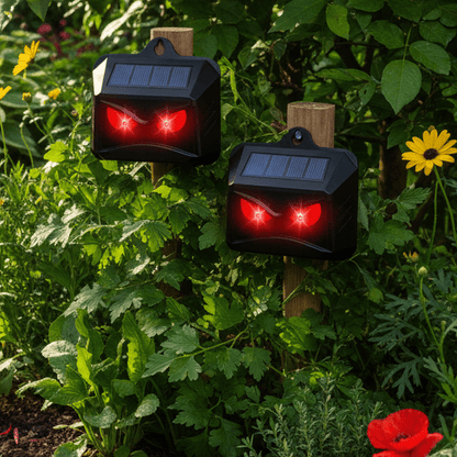 ECOREPEL Solar Ultrasonic Animal Repellent Set