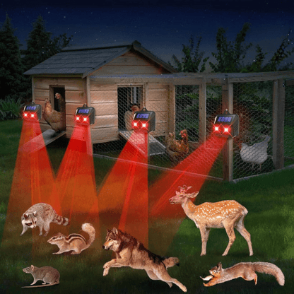 ECOREPEL Solar Ultrasonic Animal Repellent Set