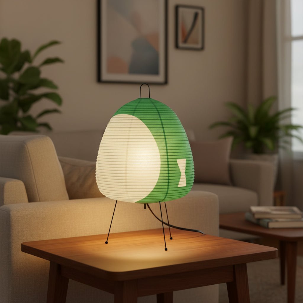 AKARILUX Rice Paper Table Lamp LED Warm Light