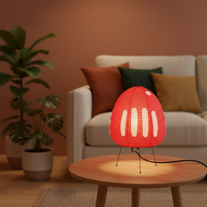 AKARILUX Rice Paper Table Lamp LED Warm Light