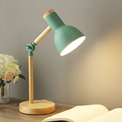 LUMOWOOD Desk Lamp Adjustable Wooden Table Lamp