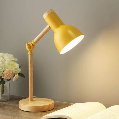 LUMOWOOD Desk Lamp Adjustable Wooden Table Lamp