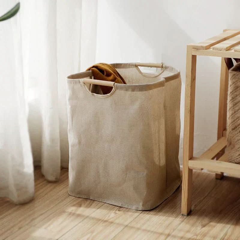 LuxeFold Laundry Basket Storage Cotton & Linen lifestyle image