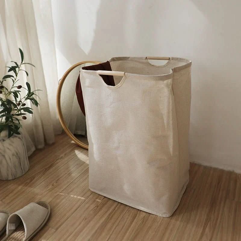 LuxeFold Laundry Basket Storage Cotton & Linen lifestyle image