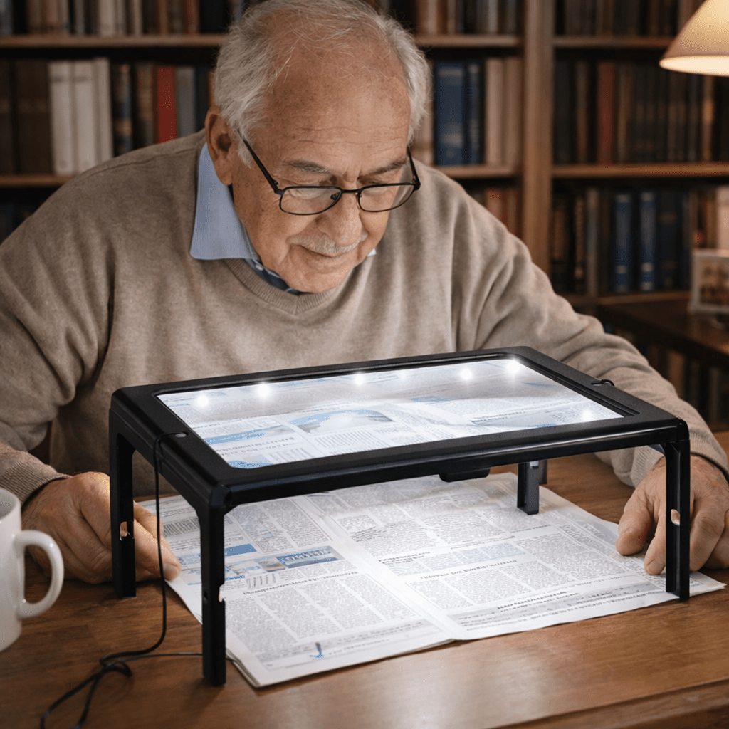 TEXTDESK Foldable 3x Table Magnifier