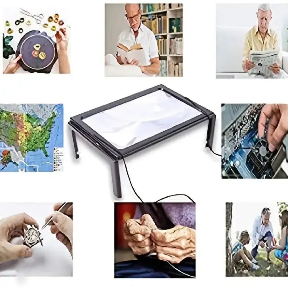 TEXTDESK Foldable 3x Table Magnifier