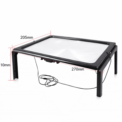 TEXTDESK Foldable 3x Table Magnifier