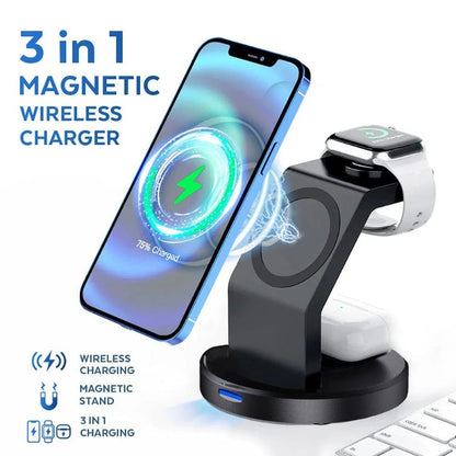 TRIMAGDOCK 3-in-1 Magnetic Charging Station