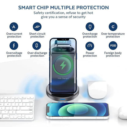 TRIMAGDOCK 3-in-1 Magnetic Charging Station