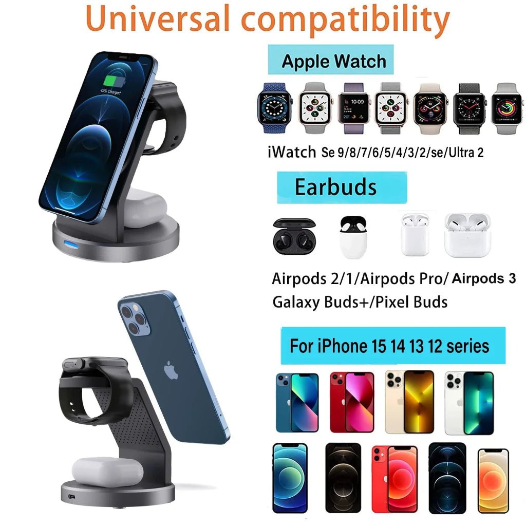 TRIMAGDOCK 3-in-1 Magnetic Charging Station
