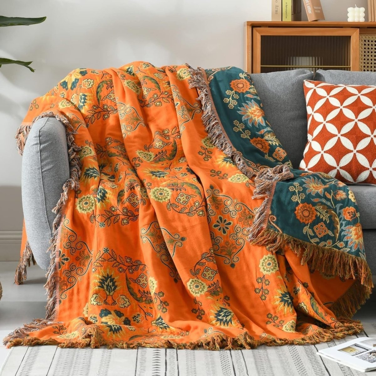 FLIPWARM Double-sided Marigold Blanket