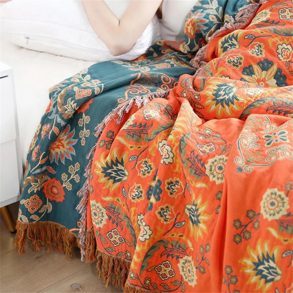 FLIPWARM Double-sided Marigold Blanket