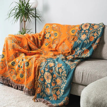 FLIPWARM Double-sided Marigold Blanket