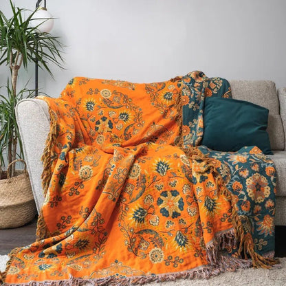 FLIPWARM Double-sided Marigold Blanket