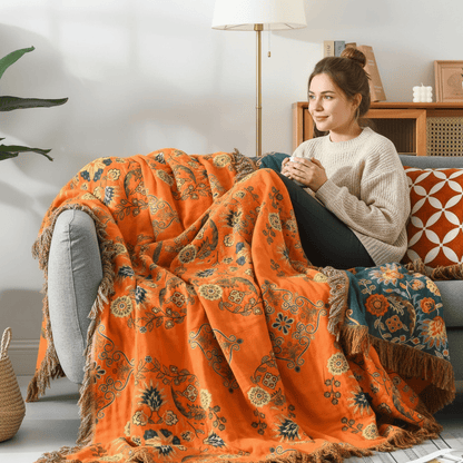 FLIPWARM Double-sided Marigold Blanket