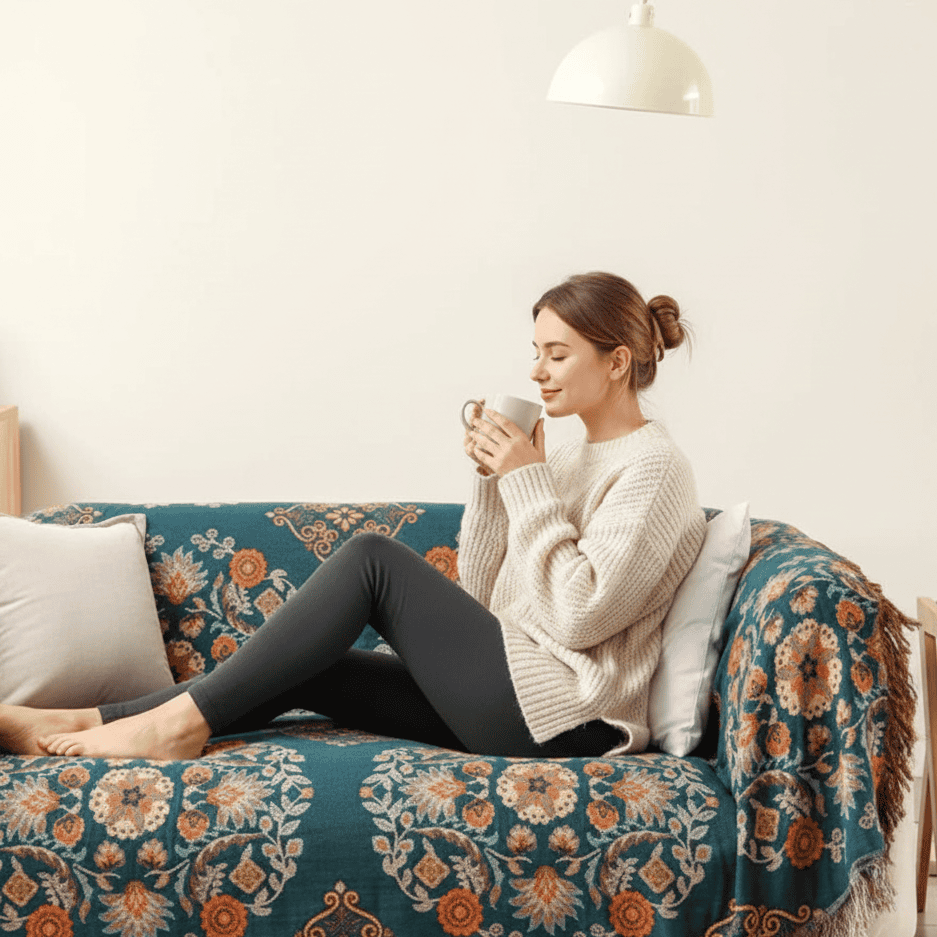 FLIPWARM Double-sided Marigold Blanket