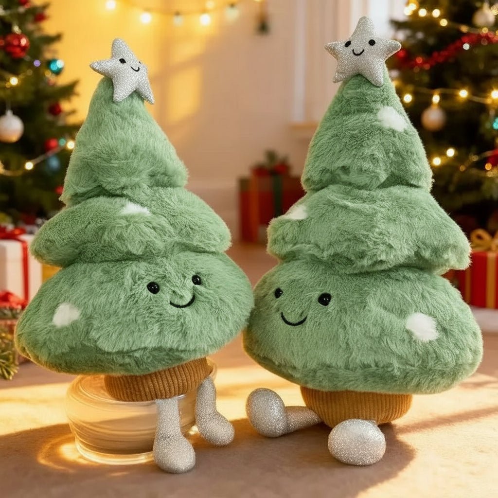 FESTIVETREE Cute Plush Christmas Tree Figurine