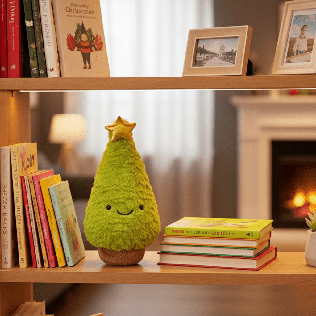 FESTIVETREE Cute Plush Christmas Tree Figurine
