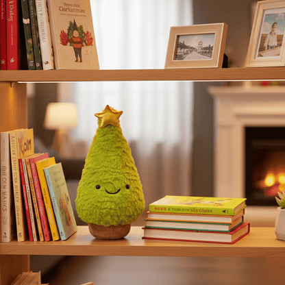 FESTIVETREE Cute Plush Christmas Tree Figurine