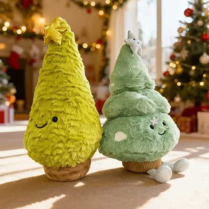 FESTIVETREE Cute Plush Christmas Tree Figurine