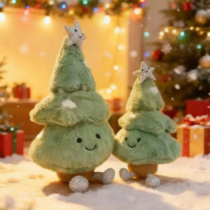 FESTIVETREE Cute Plush Christmas Tree Figurine