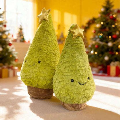 FESTIVETREE Cute Plush Christmas Tree Figurine