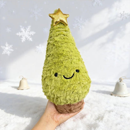 FESTIVETREE Cute Plush Christmas Tree Figurine