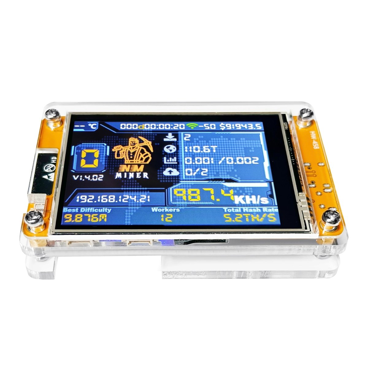 CRYPTONEX 2.8 Inch Cryptocurrency Mining Device