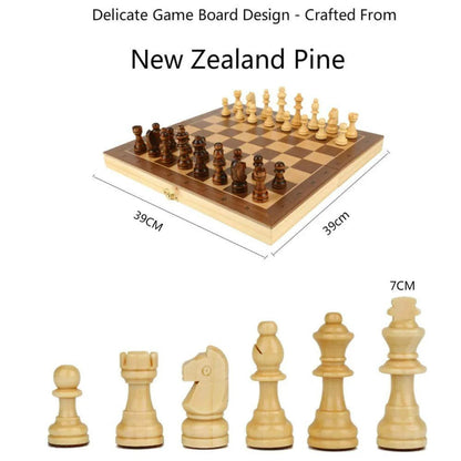 LOGIQON Magnetic Wooden Chess Set