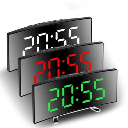 SILENZA Silent LED Mirror Alarm Clock