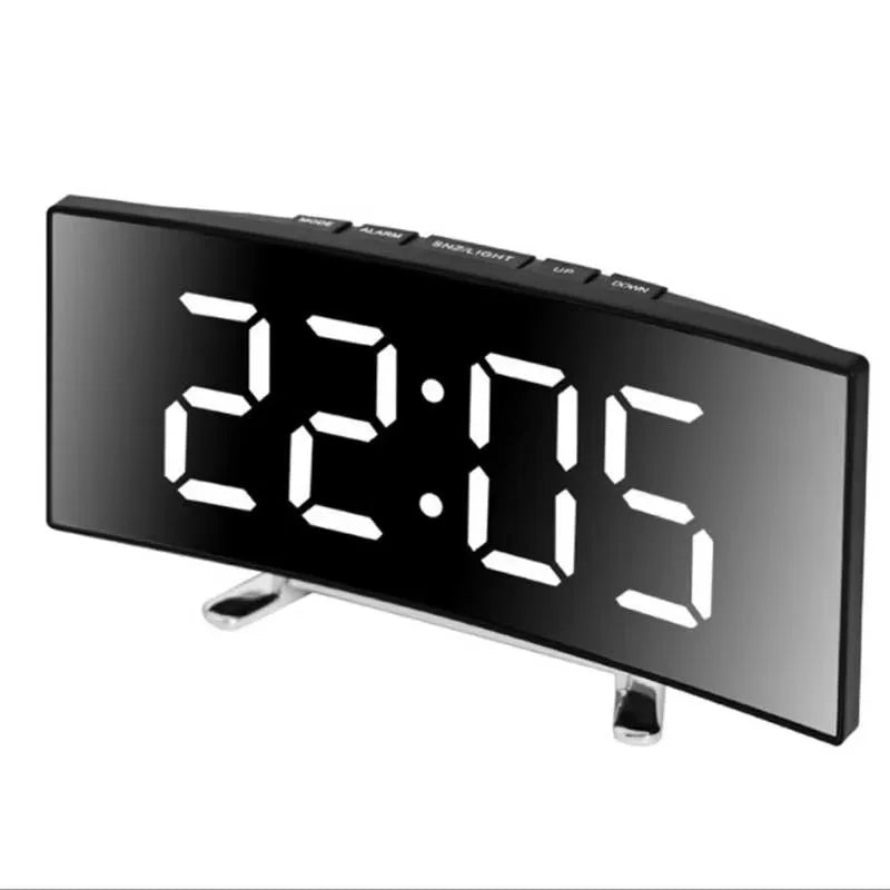 SILENZA Silent LED Mirror Alarm Clock
