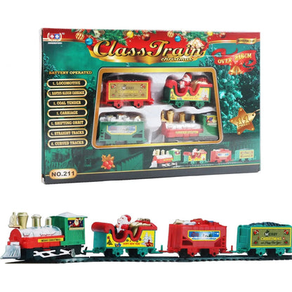 FESTIVELOCOMO Electric Christmas Tree Train