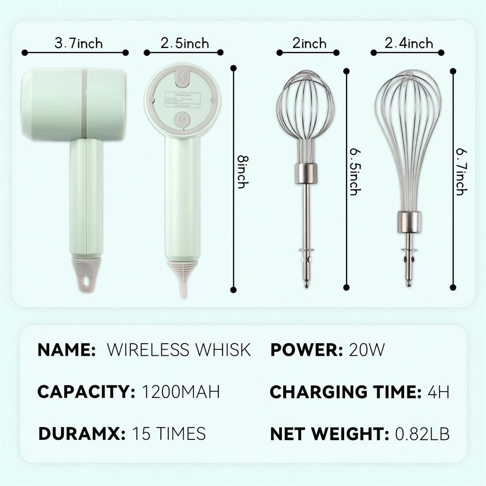 PURE MIX Wireless Mini Hand Mixer