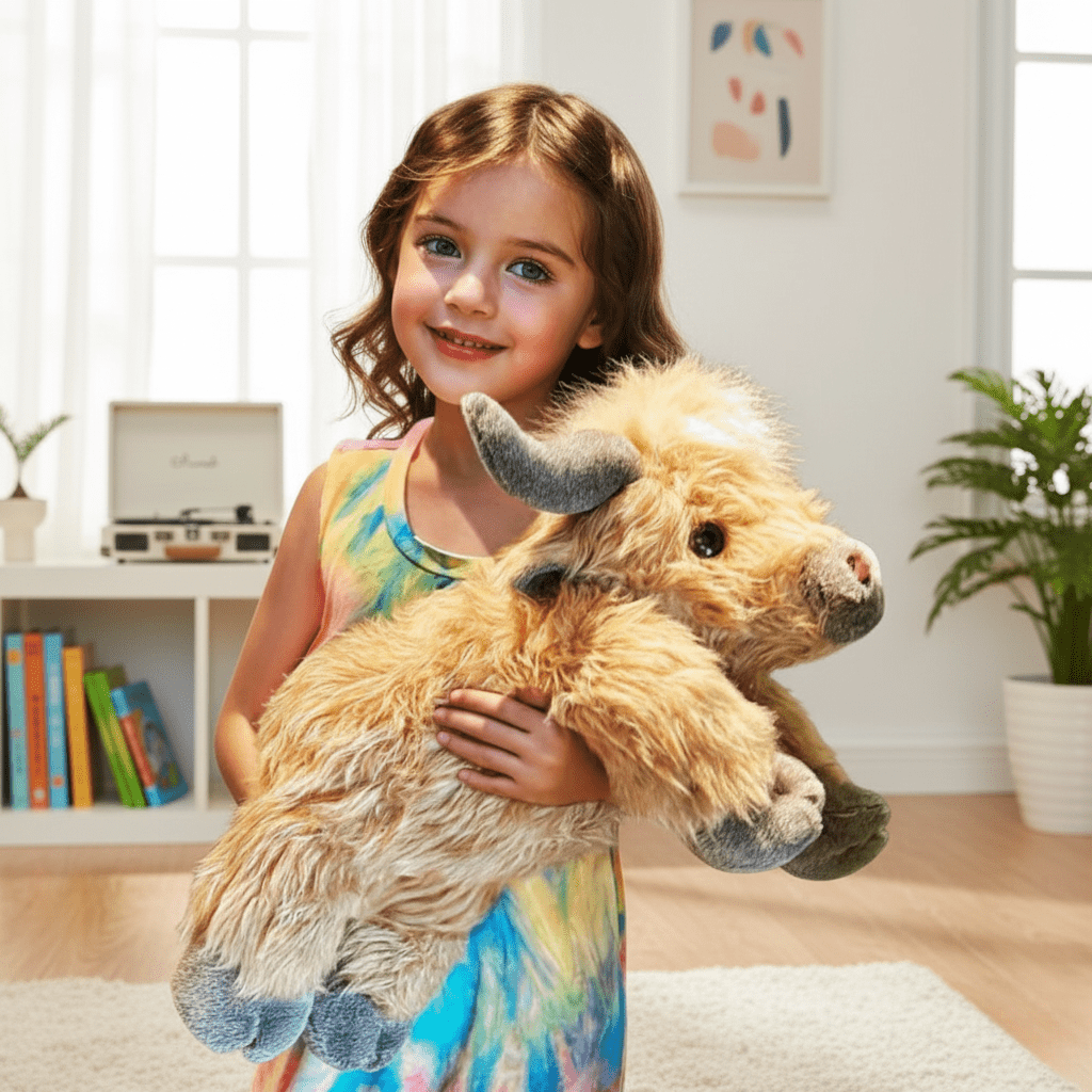 HEATHERMO Enchanting Highland Cattle Plush Toy