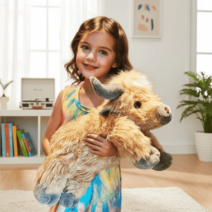 HEATHERMO Enchanting Highland Cattle Plush Toy