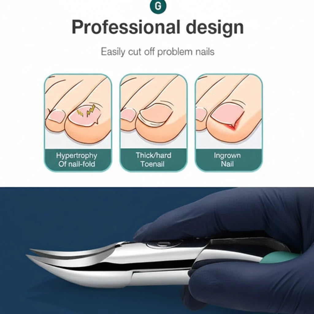 TOENAIL CLIPPER Ergonomic Stainless Steel Toenail Clipper