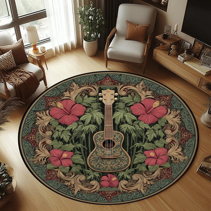 SOFTCHORD Cozy Round Flannel Guitar Rug